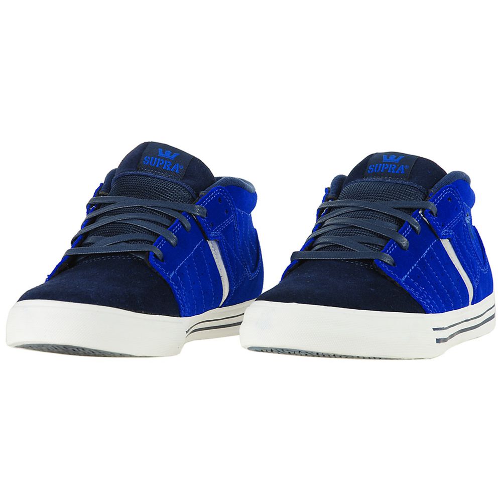 Chaussures de Skate Supra EE Diablo 1.5 Noir Bleu Black Suede Homme | JRZ-20925920